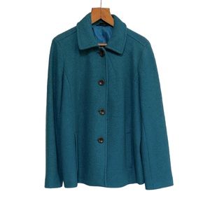 Lands’ End Wool Jacket Teal